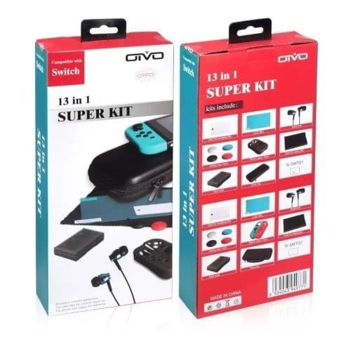 Kit Acessórios 13 Em 1 Nintendo Switch Capa Película Fone