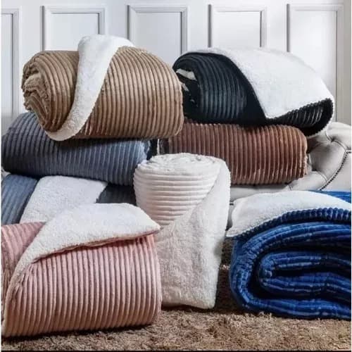 Manta Cobertor Sherpa Casal Grossa 2,20x1,80