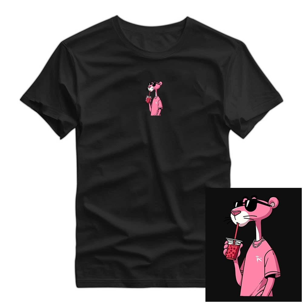 Camiseta Basica Streetwear Pantera Cafe Casual Moderna Unissex 100% Algodão Premium Envio Rapido