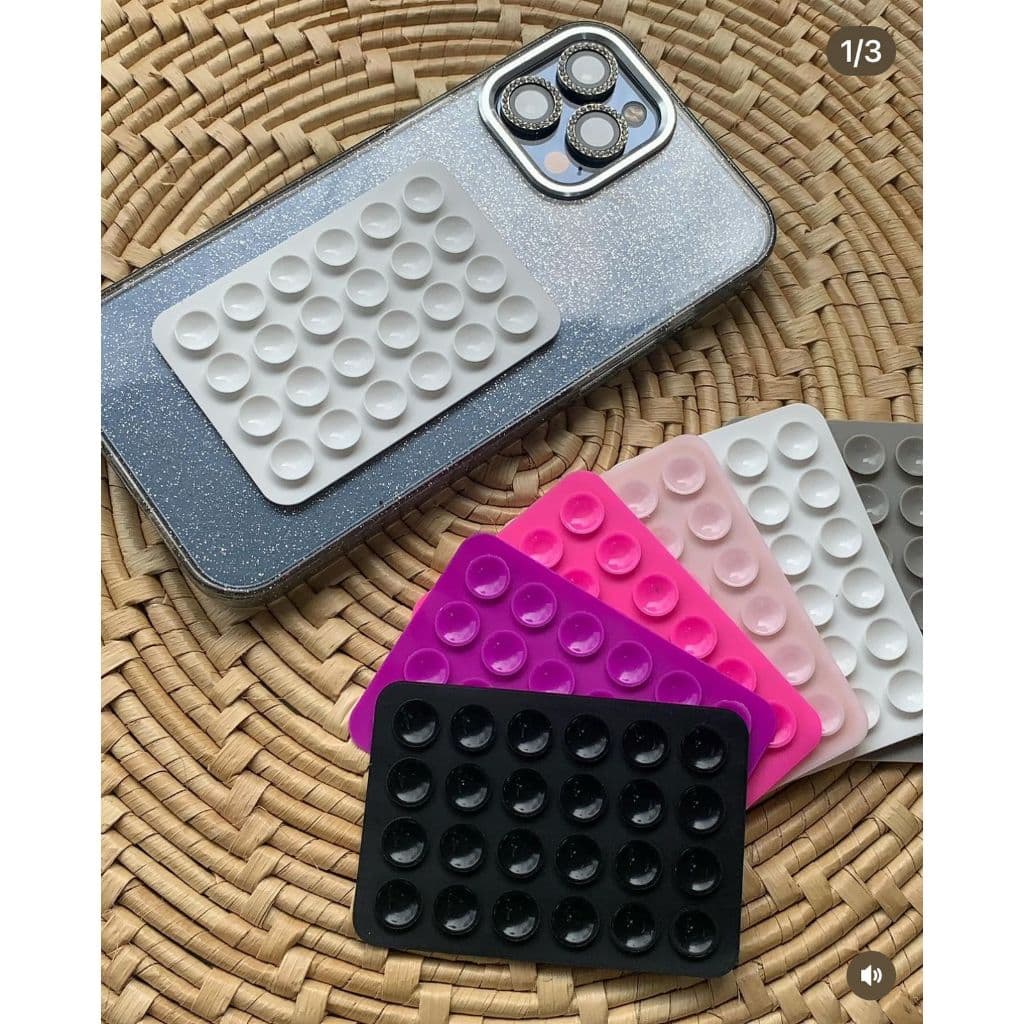 Suporte Ventosa para Celular Universal em tds capas material de Silicone Adesivo Colada