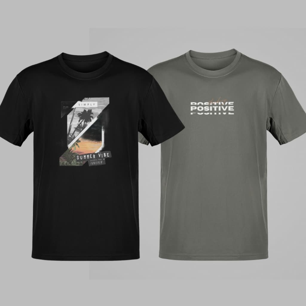 Kit 2 Camisas Camiseta Masculinas Plus Size G1 G2 G3 G4 G5 G6