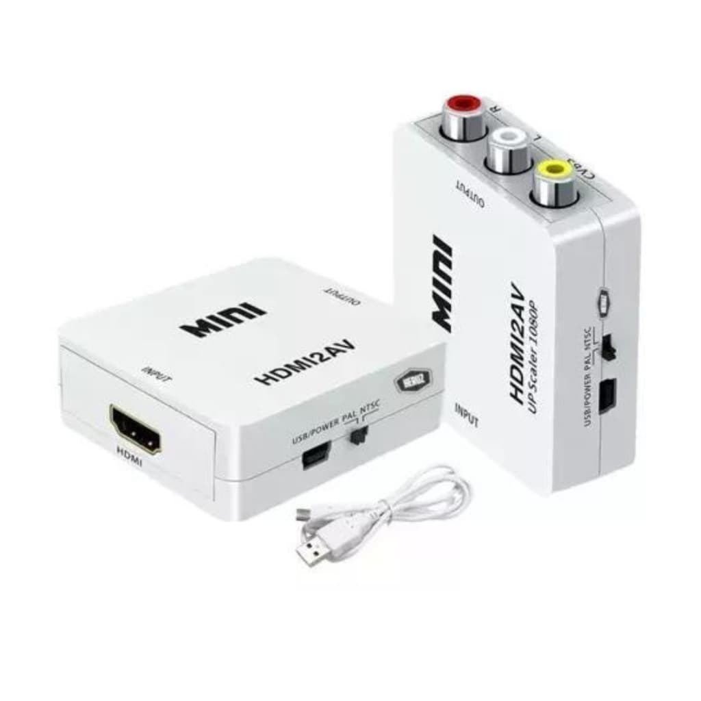 Mini Adaptador Conversor D Hdmi P/ Video 3rca Av Cabo Hdmi