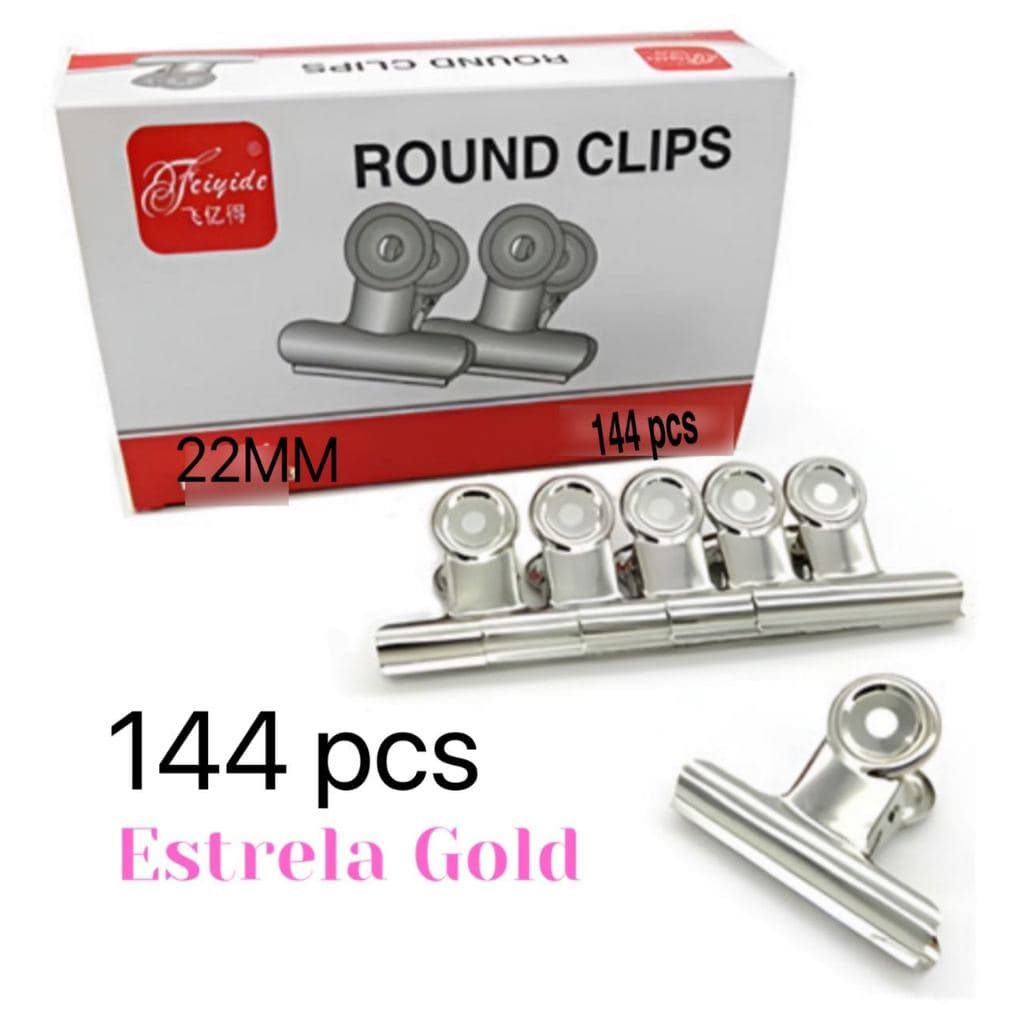 kit 144 pcs Presilhas P Curvatura C Grampo Para Unhas Inox Fibra Gel 22mm