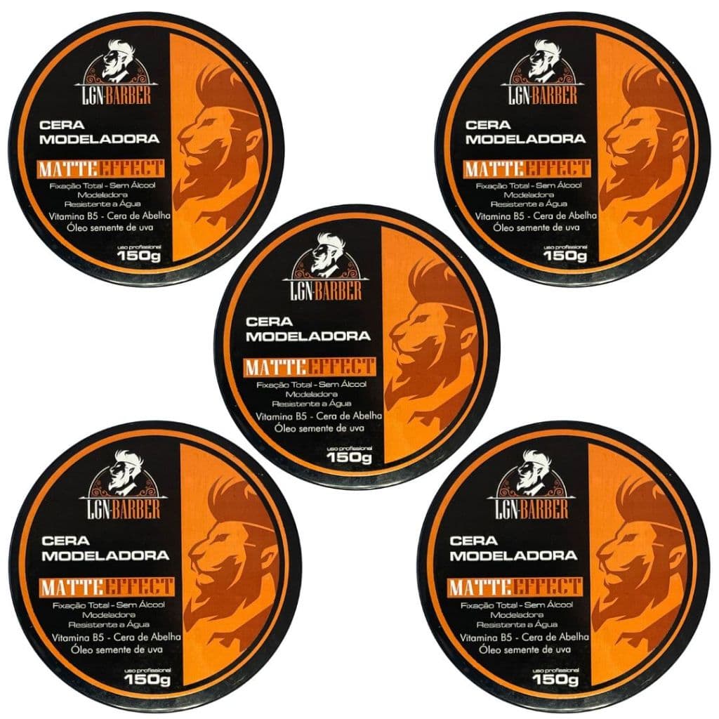 5Un Cera Pentear perfeito matte modeladora capilar 150g - LGN Barber(uso masculino)