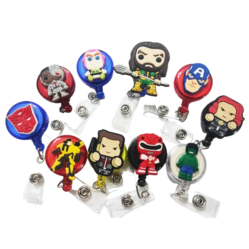 Porta Crachá Heróis Aquaman  Roller Clip Suporte cartão presente criativo