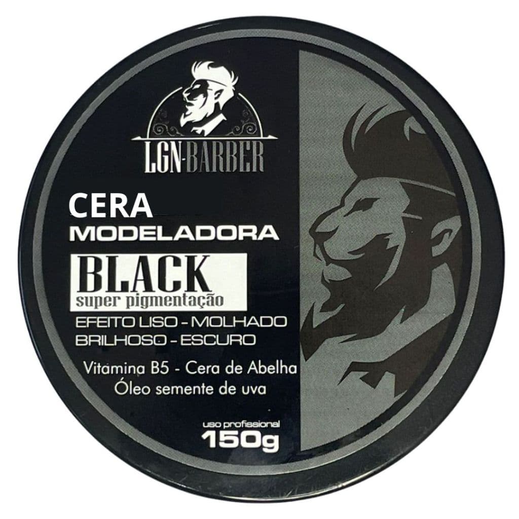Cera Black mega pigmentação capilar 150g - LGN Barber(uso masculino)