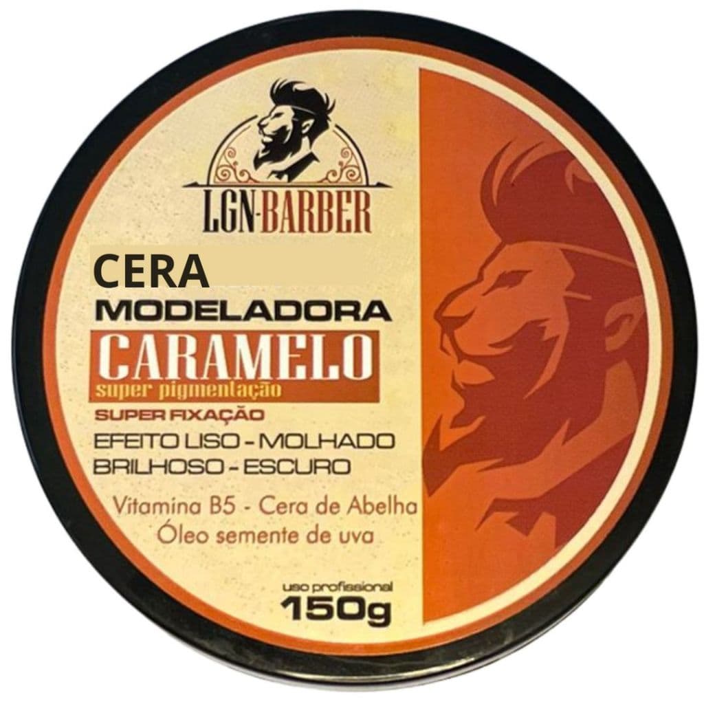 Cera Caramelo Capilar Modeladora 150g - LGN Barber(uso masculino)