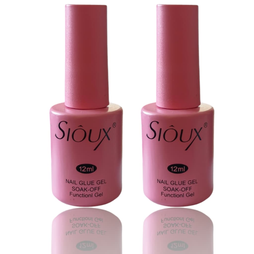 Cola Para Unhas Postiças Soft Gel Sioux 12ml Original Gel Base Softgel