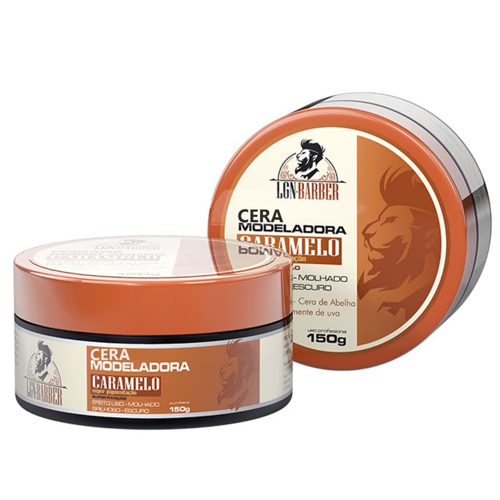 1 Un Cera Caramelo Modeladora 150g - LGN Barber(uso masculino)
