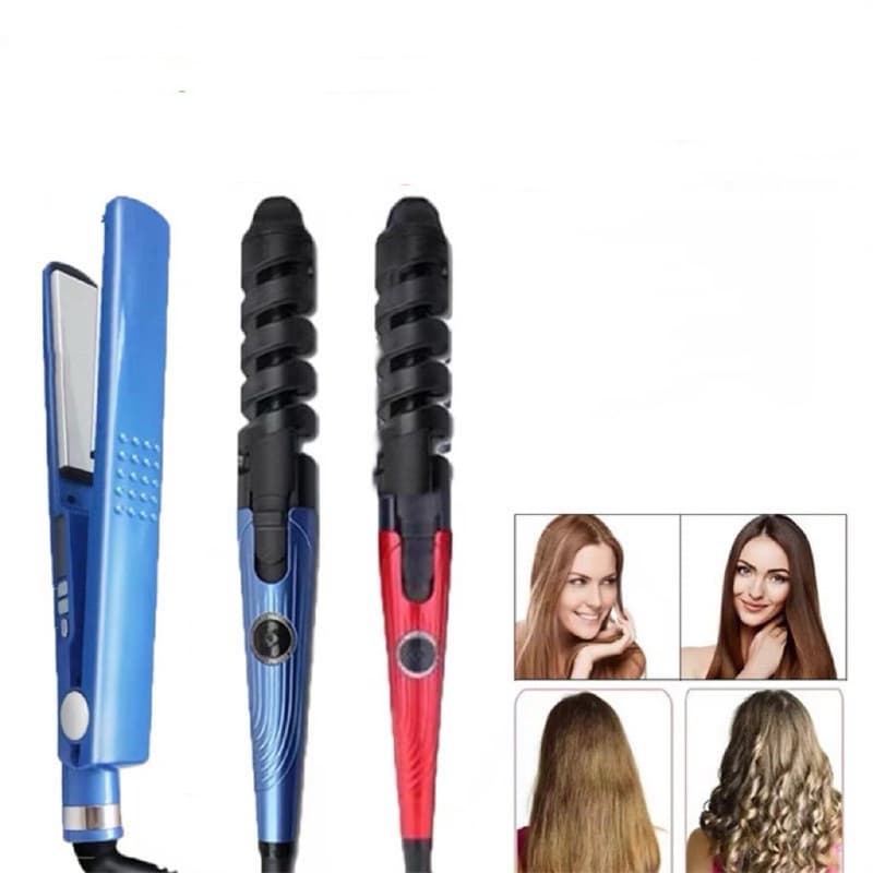 KIT Chapinha Profissional Nano Titânio 450°+ Modelador Espiral Profissional Cor Aleatória