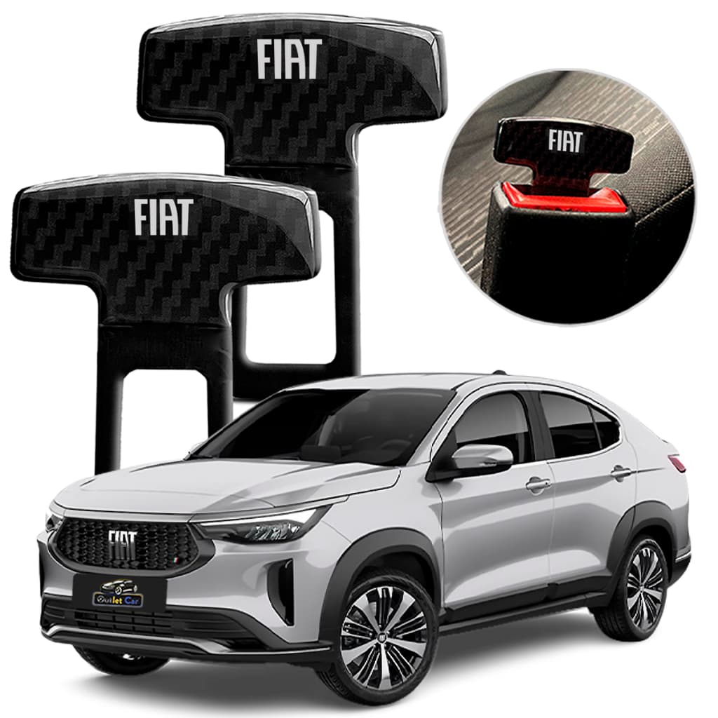 2 Fivela Cinto Segurança Anti Som Fiat Fastback Cronos Toro