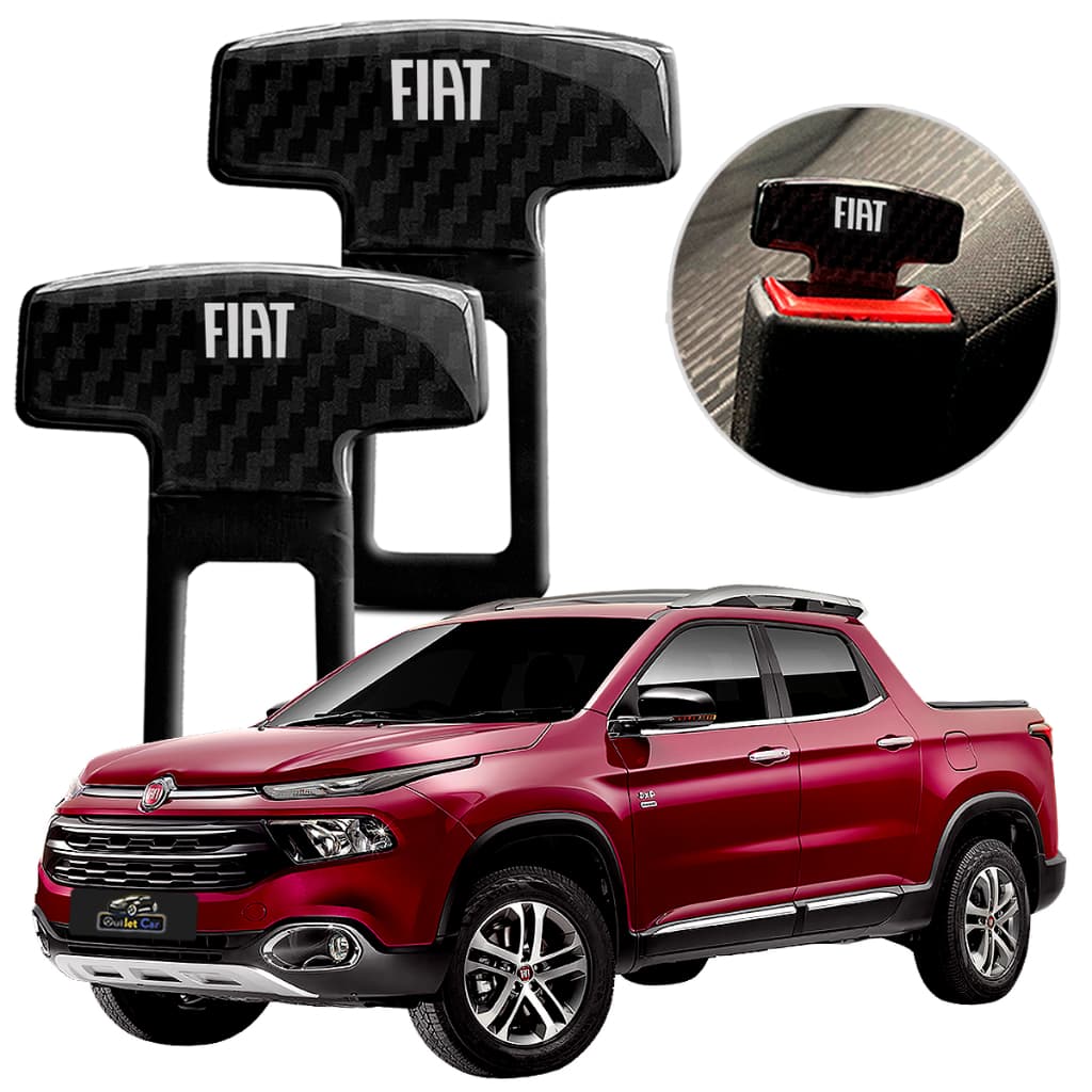 2 Fivela Cinto Segurança Anti Som Fiat Toro Argo Palio Punto