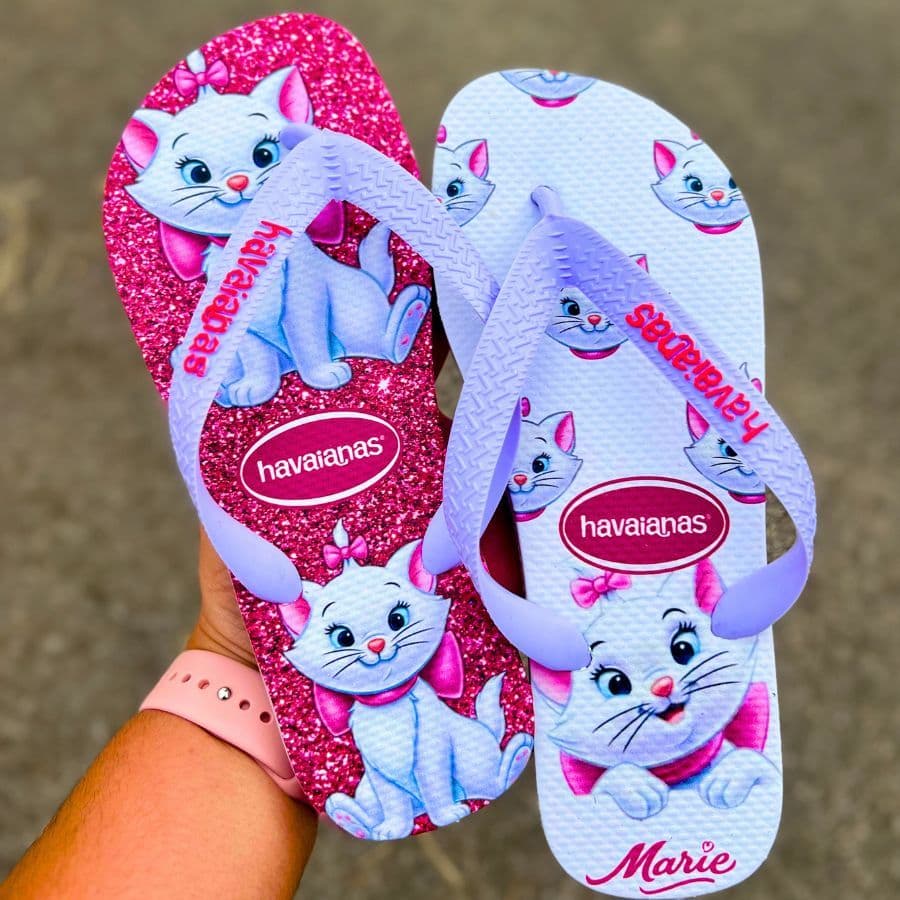 Chinelo Feminino Tira Grossa Desenhos – Conforto Premium Promoção