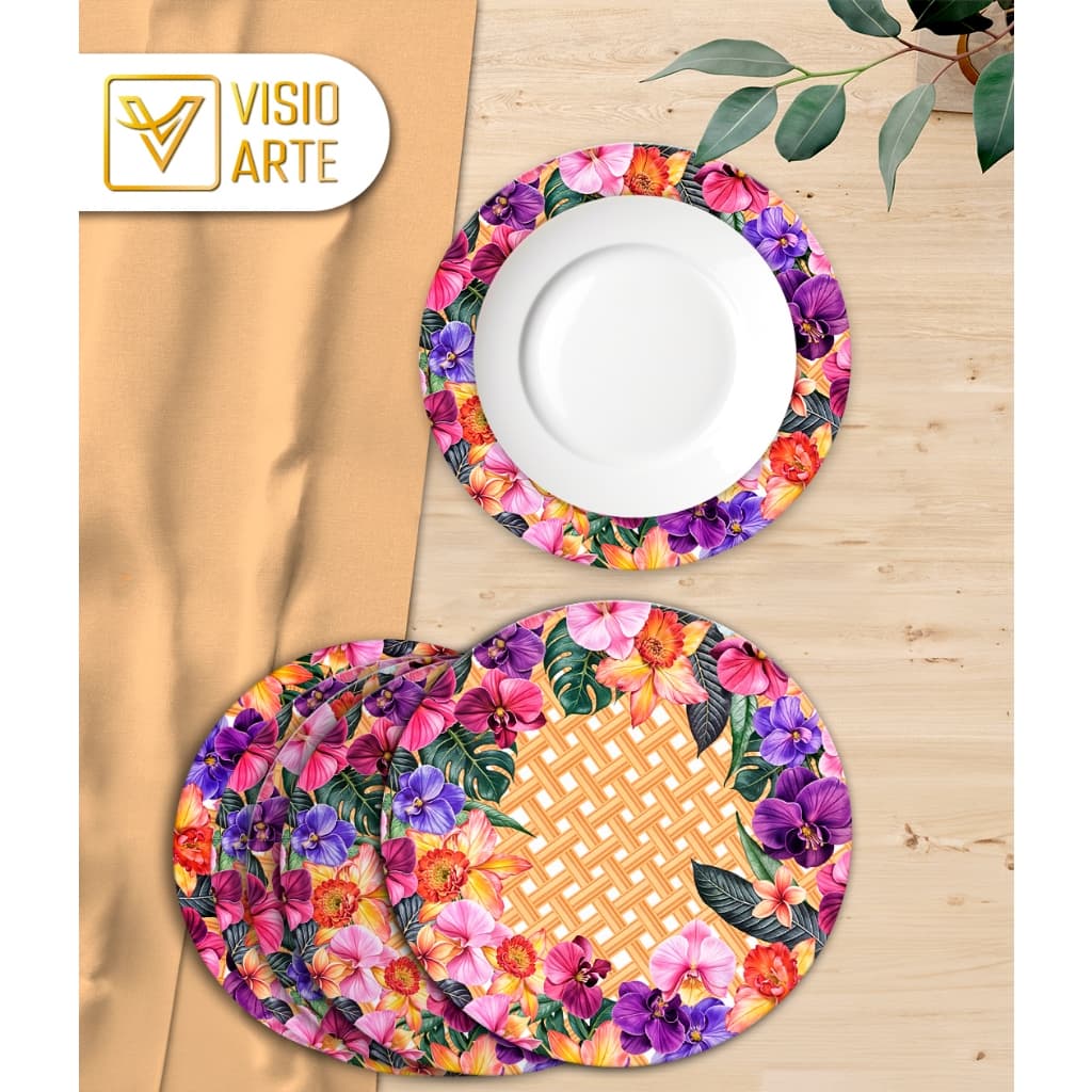 Capa De Sousplat VARIADOS 35cm Sousplat Souplat Soupla Suplat Mesa Jogo Americano