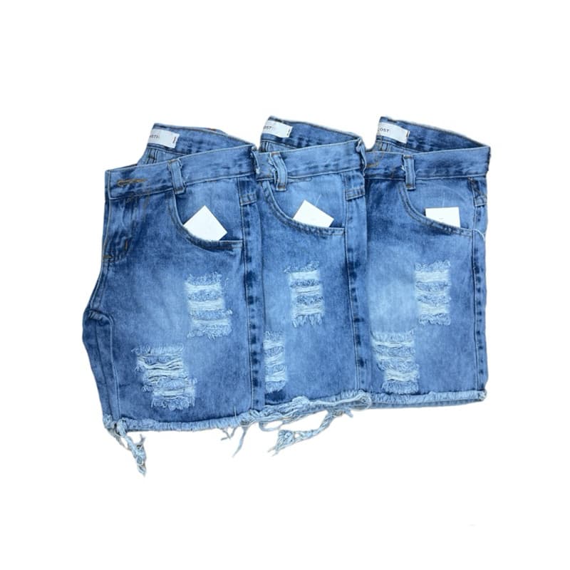 shorts jeans de criança bermudas infantil menino Lavagem Claro 2 aos 16 LD