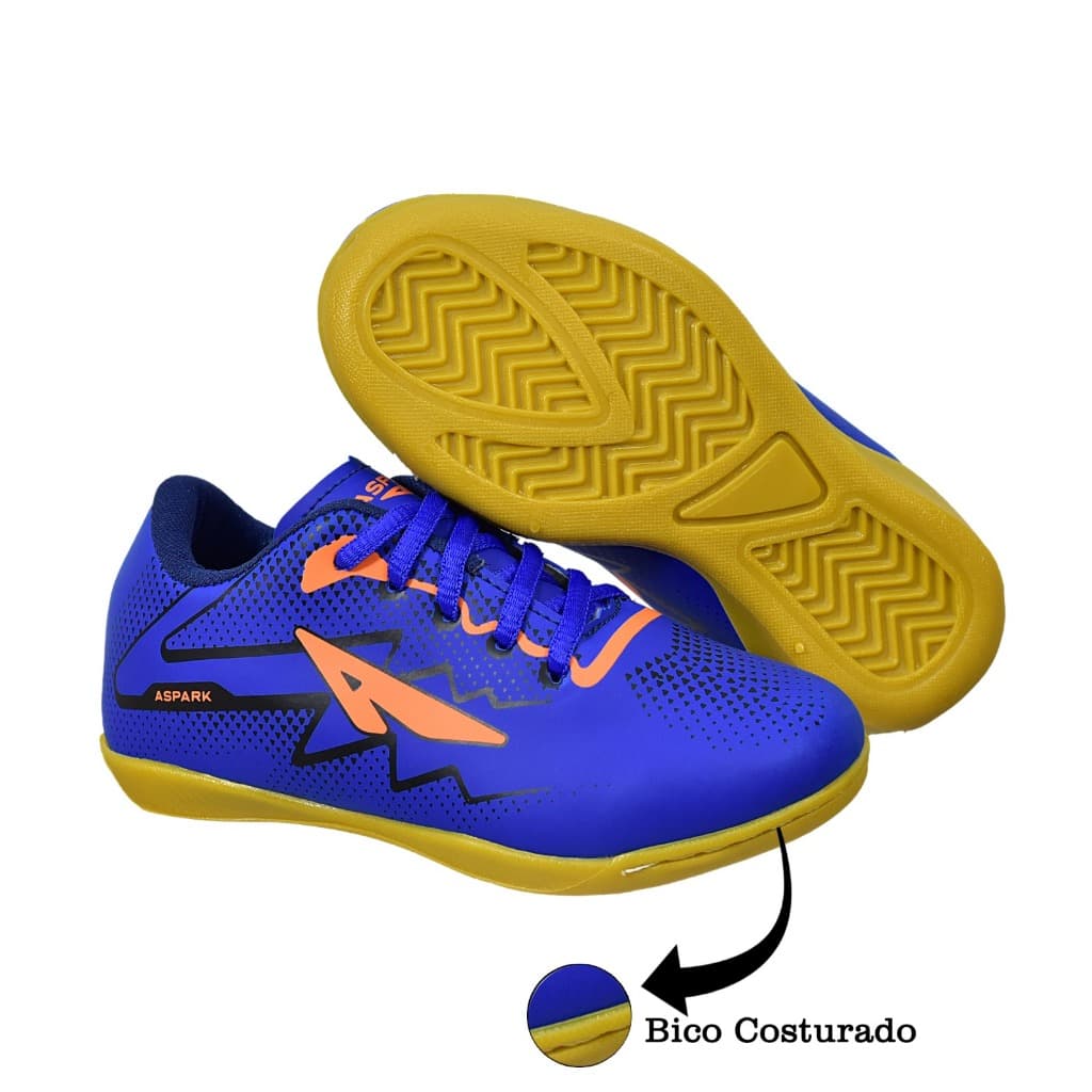 Chuteira Tênis Futsal Infantil Quadra Salão Sola Colada E Costurada Menino Original