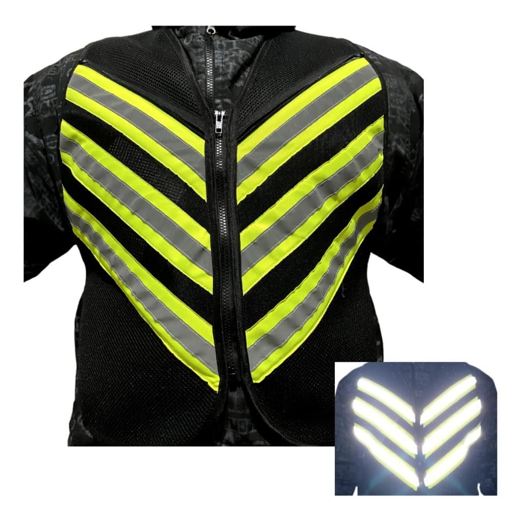 Colete refletivo motoboy moto táxi motoqueiro proteção com bolsos Brilhante