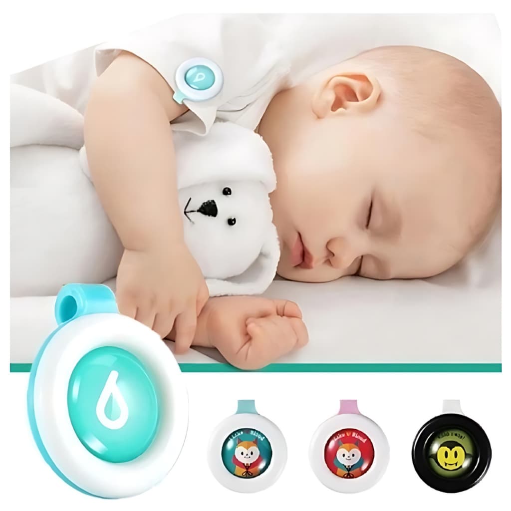 3 Repelente de Citronela Infantil e Criança Botão Broche Anti Mosquito Natural Para Bebê Proteção