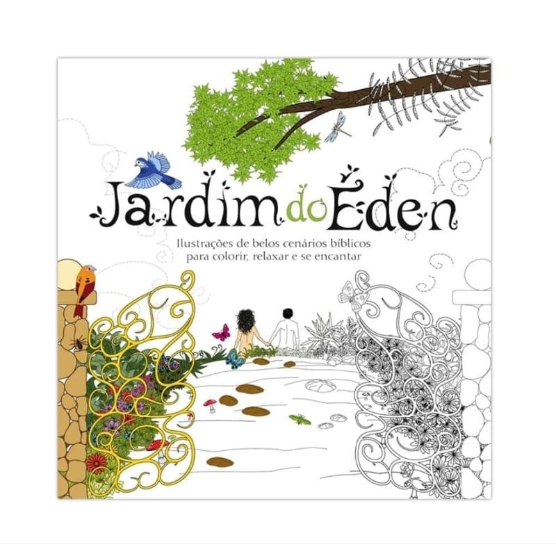 Livro Para Colorir Jardim Do Éden