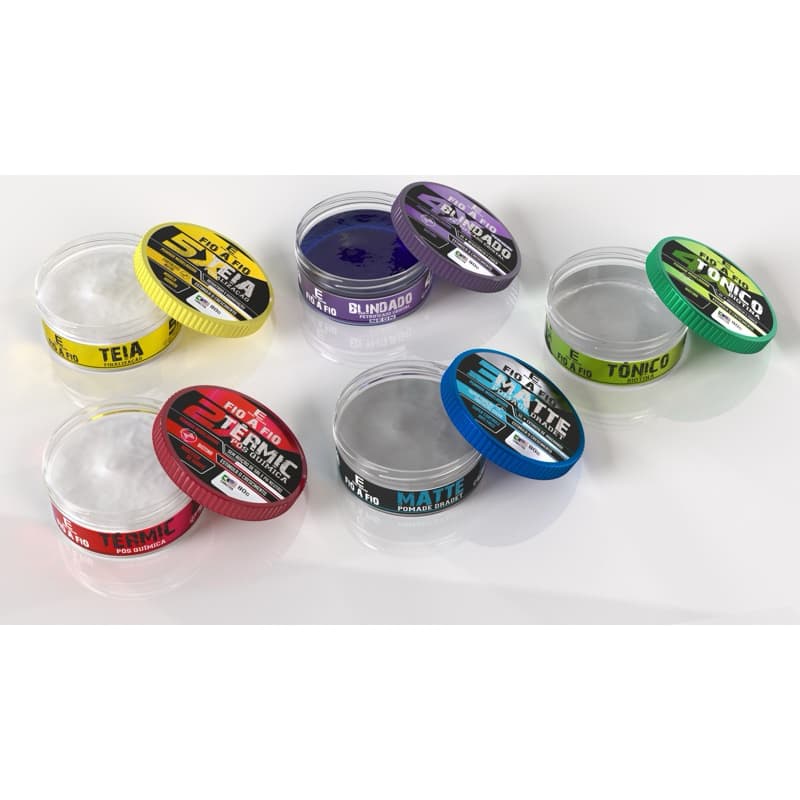 kit pomadas modeladora americanas 3 unds de cada 80g para homens