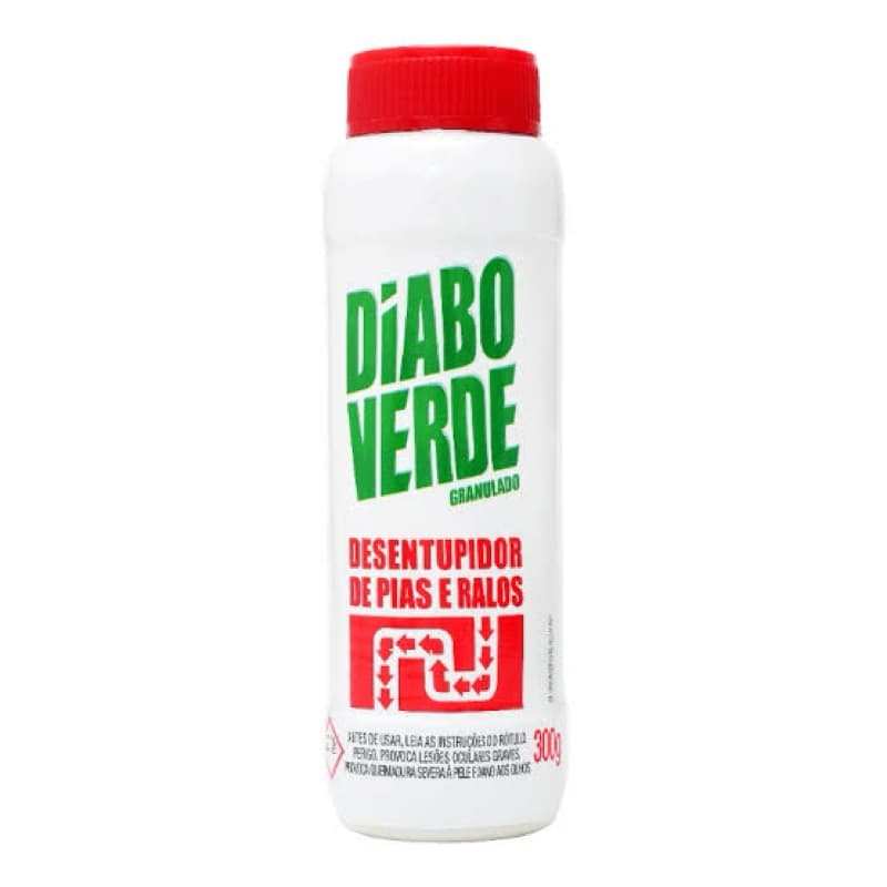 Desentupidor Granulado Diabo Verde Pia Ralo Vaso 300g