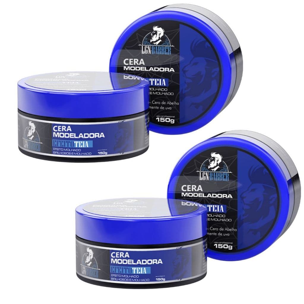 2 Cera capilar modeladora teia 150gr - Lgn barber