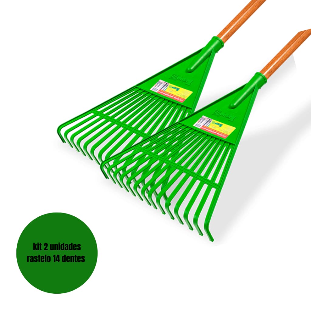 Rastelo Vassoura Ancinho 14 Dentes Vs3414 Trapp kit 2 unidades