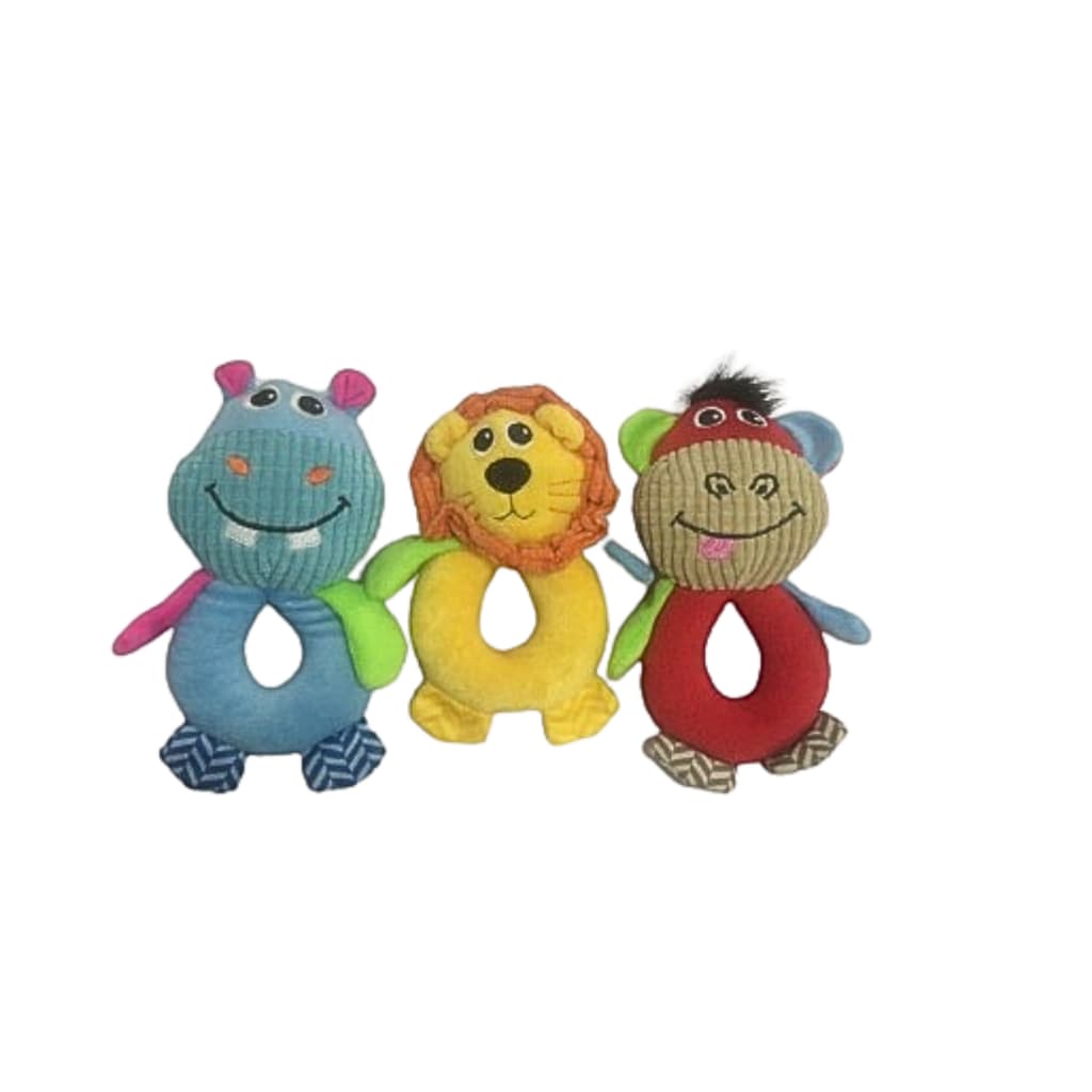 BRINQUEDO PELUCIA C/ APITO E PUXADOR  FAZENDINHA