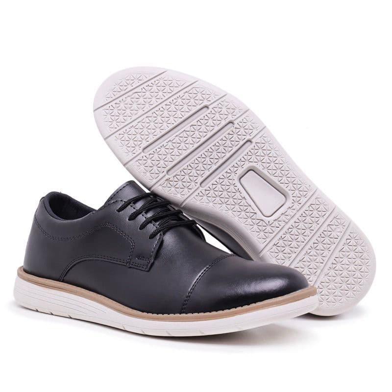 Sapato Oxford Masculino Estilo Inglês Confort Macio Costurado