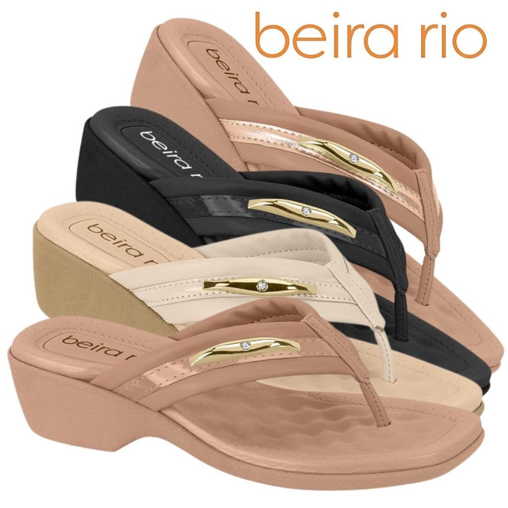 Sandalia Beira Rio Original Conforto Esporao Tamanco Esporao Fascite Plantar Chinelo Salto Medioa