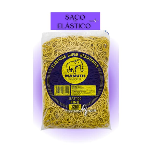 Elastico De Dinheiro Liguinha Amarelo 1kg Fino 1200 Unidades - Premier