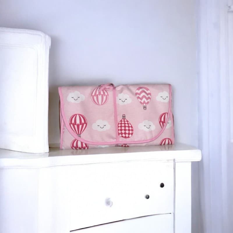 Trocador De Fralda Impermeável Acolchoado Com Bolso Varias Estampas