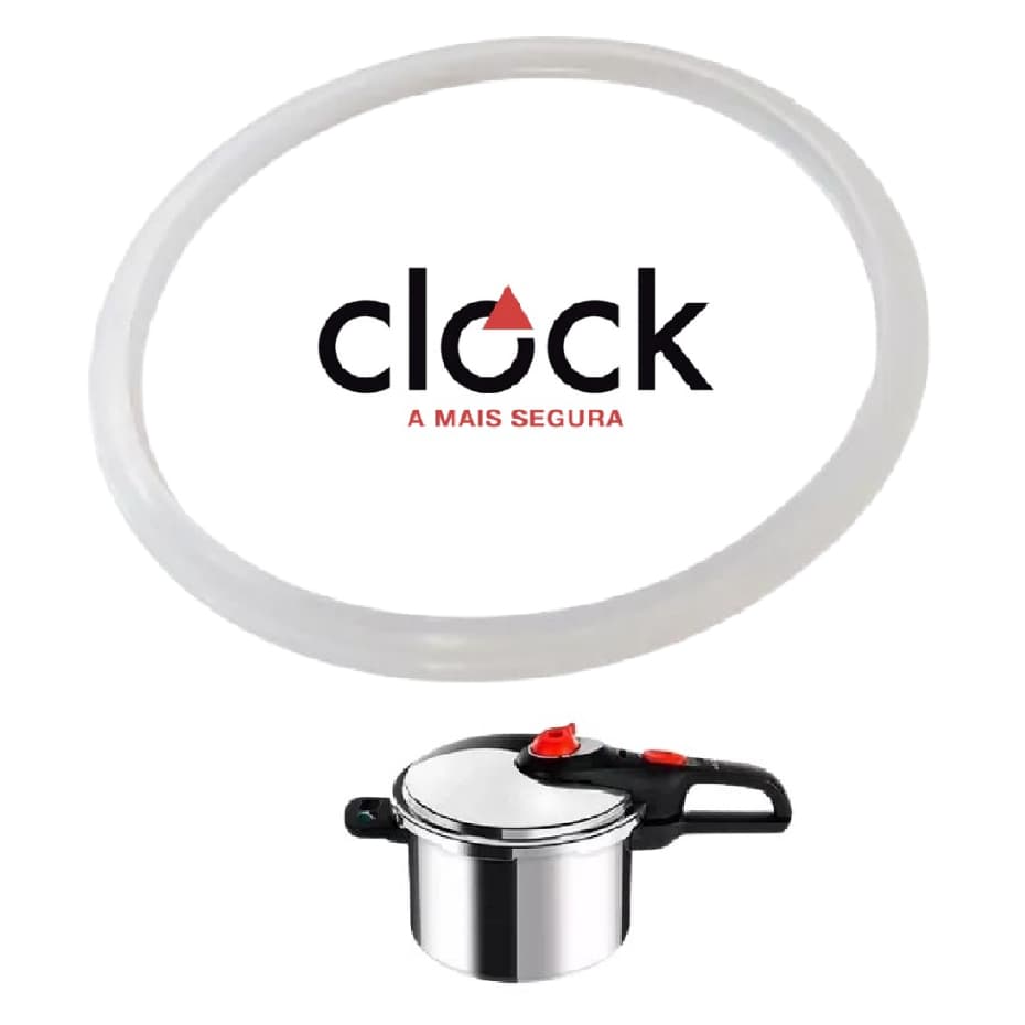 Borracha Anel Vedação Panela Pressão Clock Secure / Facil Express 4,5L e 5,7L Silicone ORIGINAL