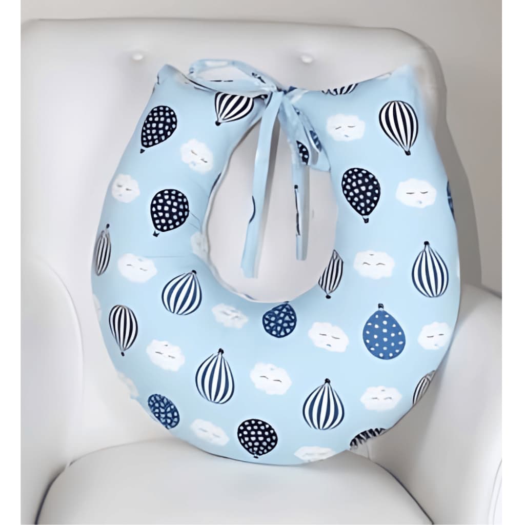 Almofada De Amamentação para bebe MT Com Laço Capa Removível Várias Estampas