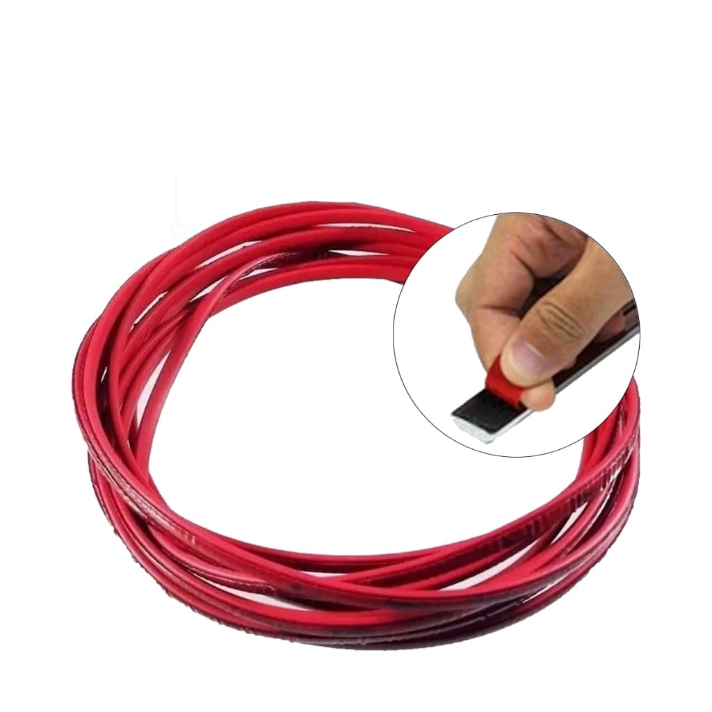 Friso Vermelho Decorativo Interno Externo Grade Para-choque 2m x 7mm