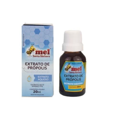 Extrato de própolis 11% - Aquoso - 20ml - Santa Barbara