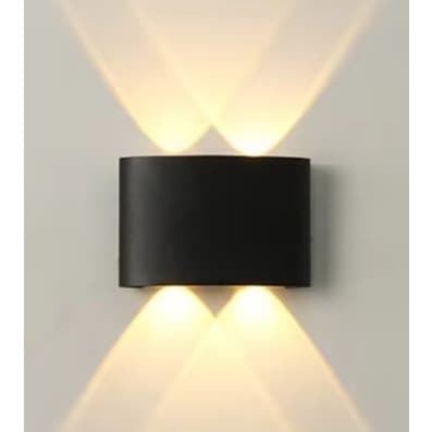 Arandela Luminaria Meia Lua Externa Interna 4 leds 6 Leds 8 leds 10 leds Branco Quente