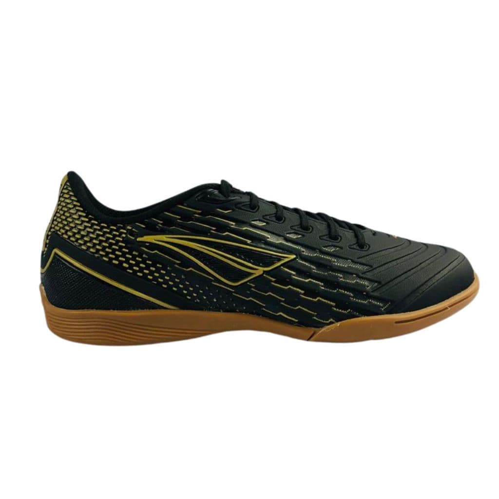 Chuteira  Tênis Futsal Penalty Garra Y-2.0 Preto Dourado Unissex Original Conforto e Performance