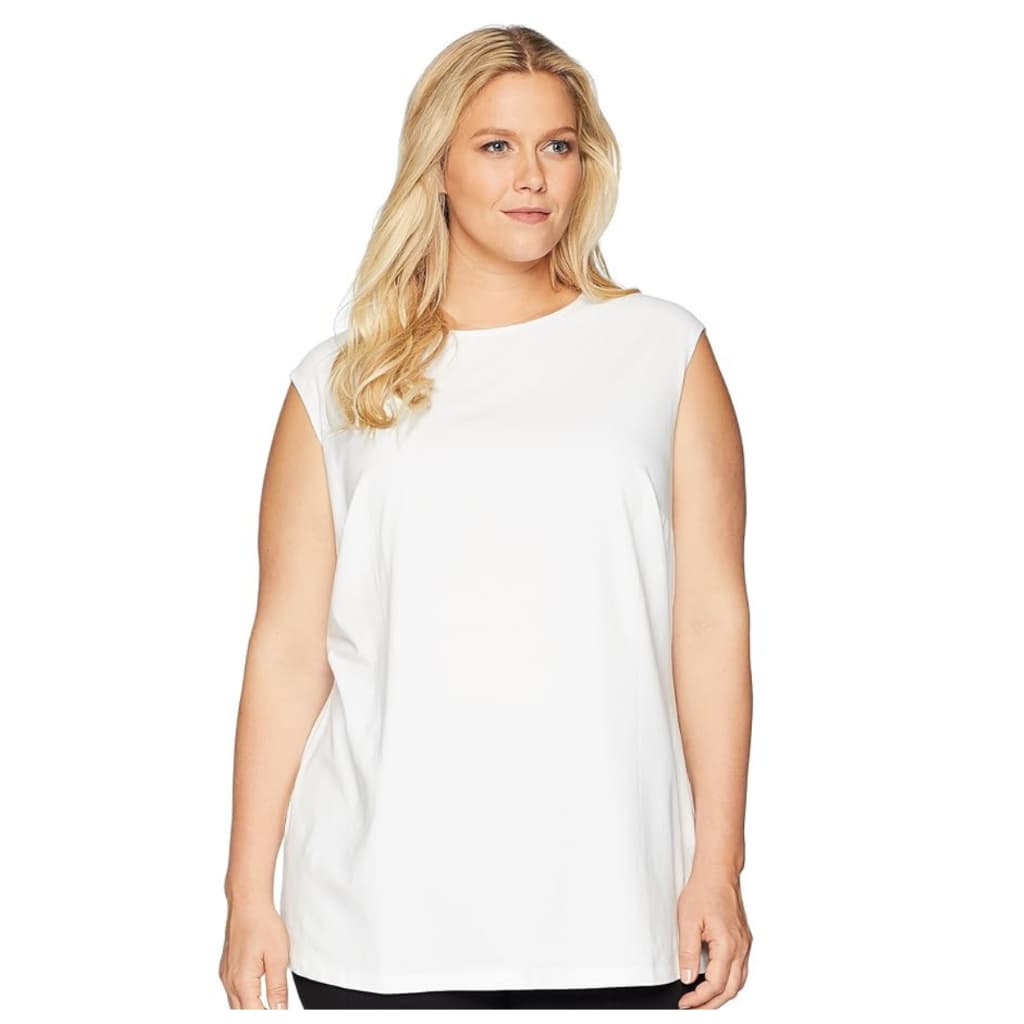 Regata Básica Lisa Feminina Muscle de Algodão Plus Size