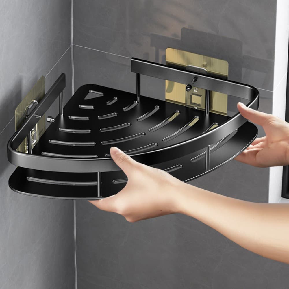 Kit Prateleiras Porta Shampoo Suporte De Banheiro/Cozinha Multiuso HOEM DESIGN