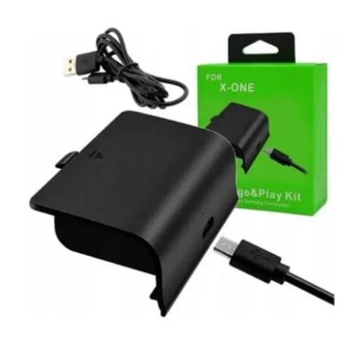 Kit Bateria + Carregador Para Controle Xbox One Recarregável