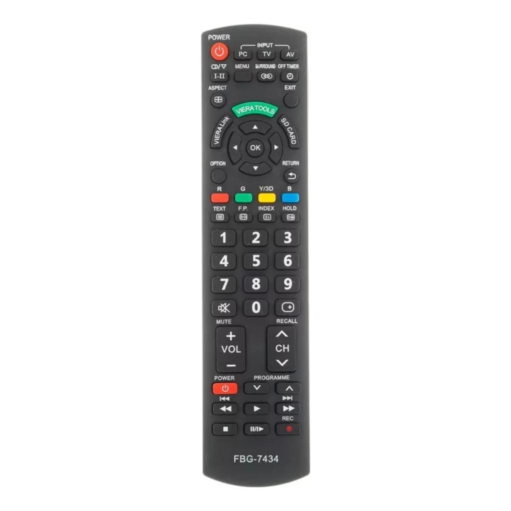 Controle Remoto  Para Tv Panasonic Led Lcd Plasma FBG 7434 Sky 9050 N2QAYB000572 N2QAYB000487