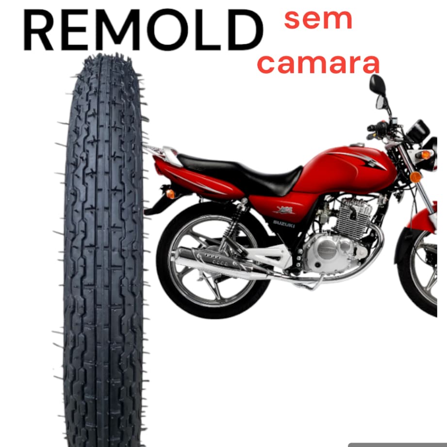 Pneu dianteiro Moto Suzuki Yes 125/150 2.75-18  PARA USO SEM CAMARA ECOLOGICO