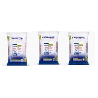 Pano Umedecido Álcool 70 Coperalcool Bacfree 50 Un - Kit C/3