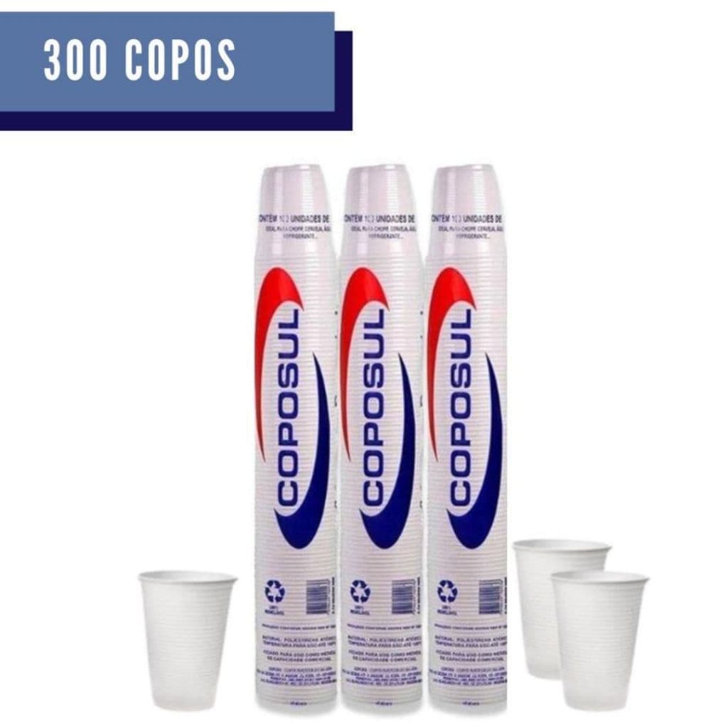 Copo Descartável Resistente 180ml Caixa C/300 Atacado Barato Para Agua Para Refrigerante Para Festas