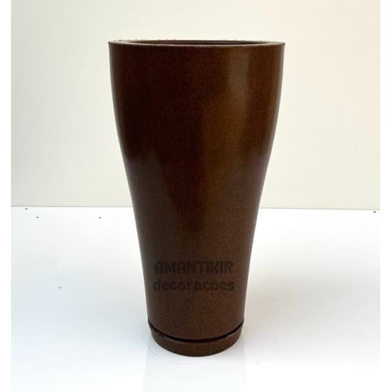 Vaso de Planta Decorativo Reciclável em Polietileno Coluna Redonda PARIS Moderno 101