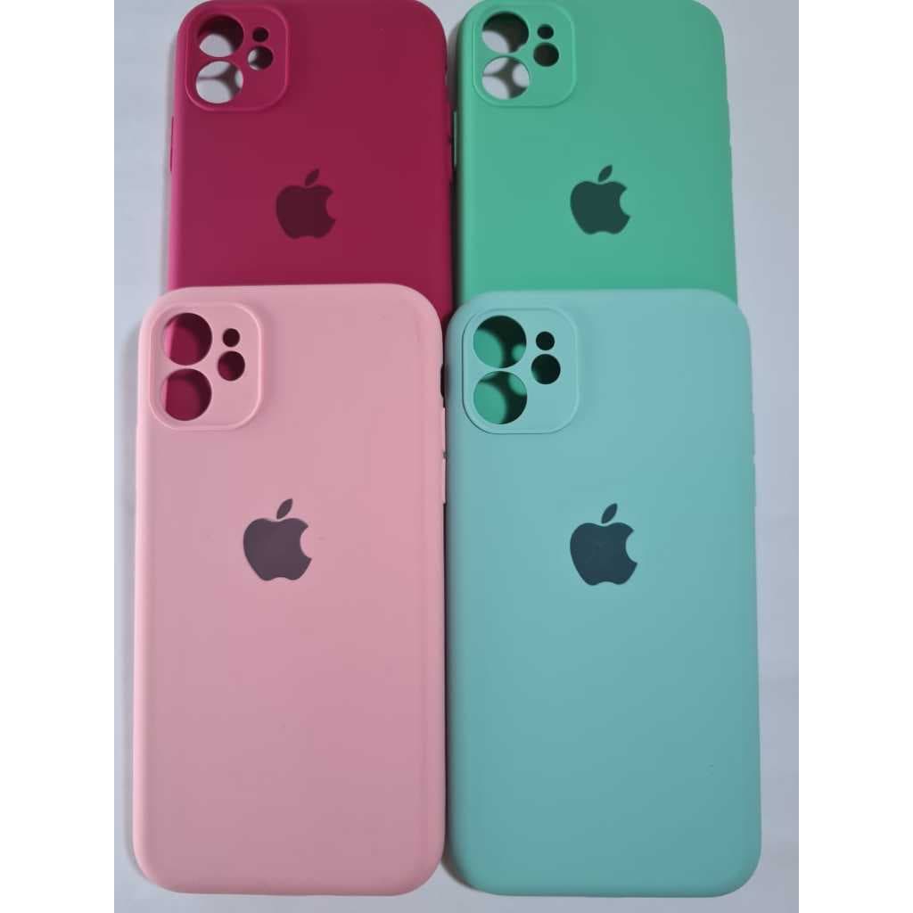 Capa Capinha Case Iphone Modelo 11 de Silicone Anti impacto Interior Aveludado camera sem abertura total