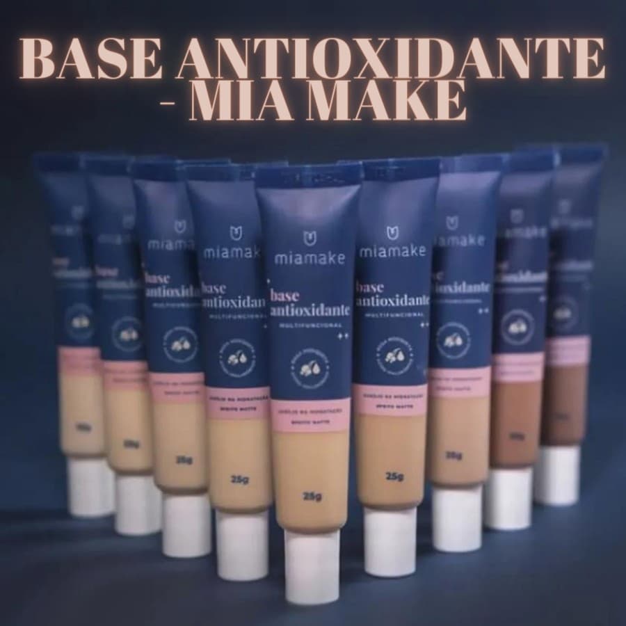 Base Liquida Mia Make com Hidrataçao e Cobertura Media 25g