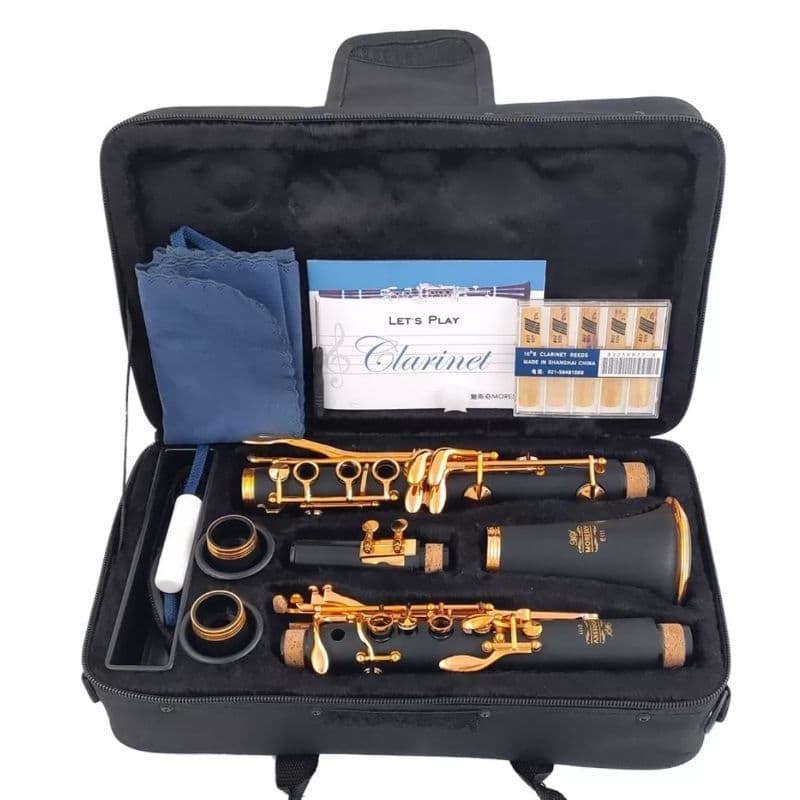 Clarinete Si Bemol 17 Chaves Douradas