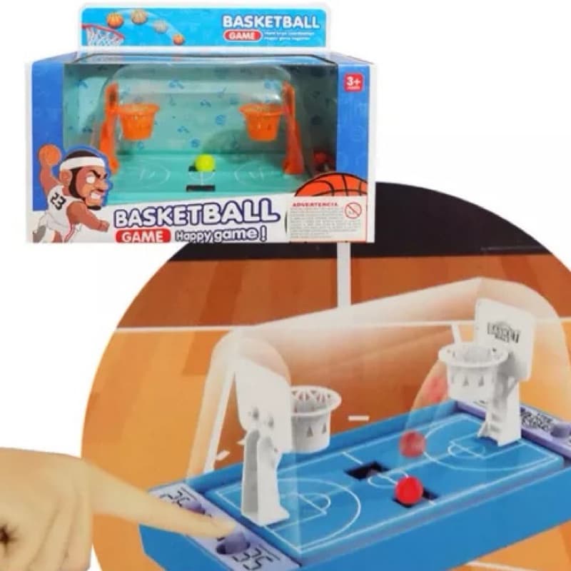 Basquete de Dedo Basketball Brinquedo Bolas Jogo Basquete De Mesa Com Lançador 2 Em 1
